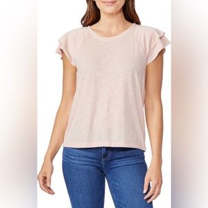 BRAND NEW Paige Linnea Flutter Sleeve Top, Rose Smoke, Size XS, NWOT